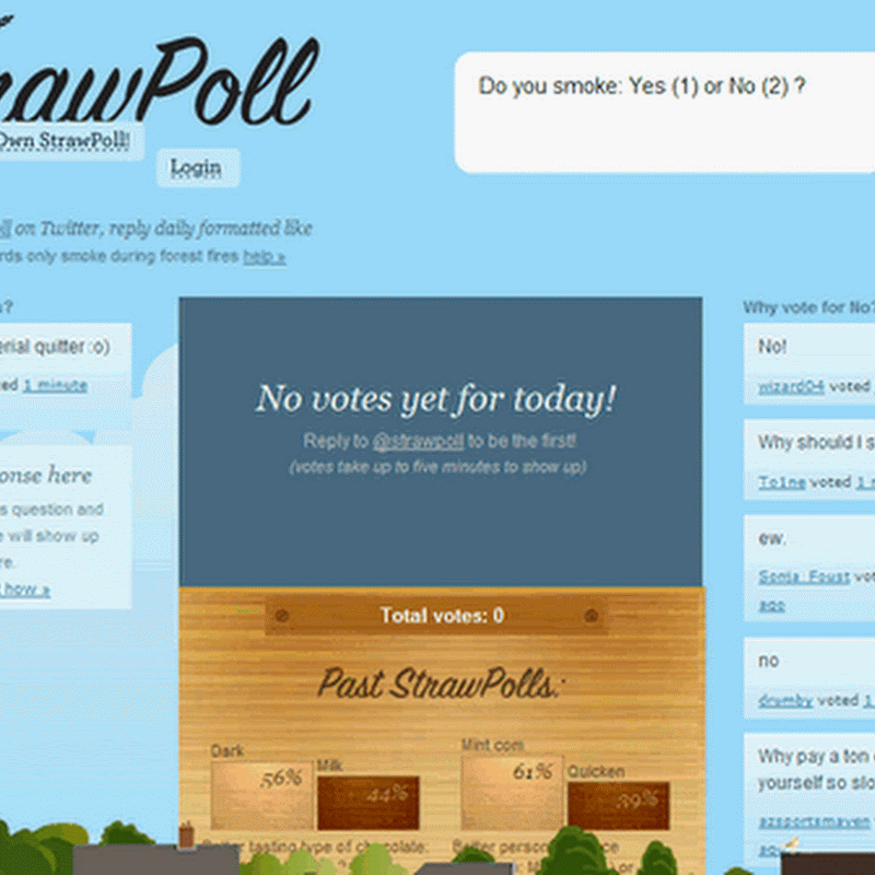 Encuestas en Twitter con StrawPoll
