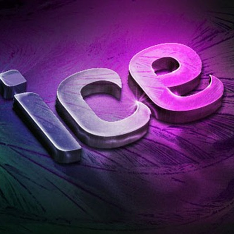 Texto 3D de hielo en Photoshop