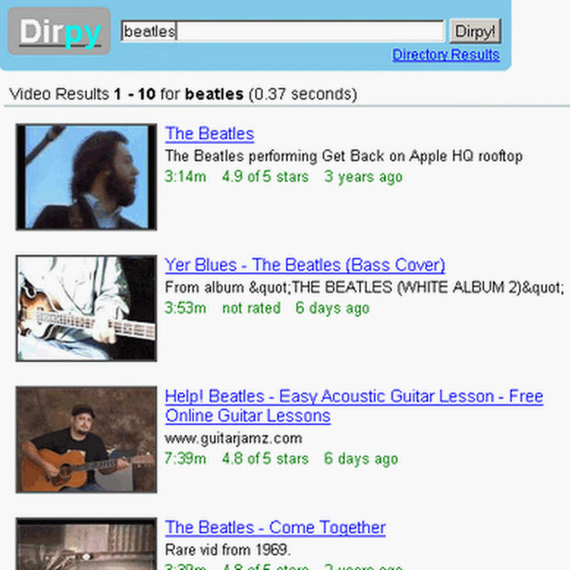 Dirty, convierte vídeos de Youtube a MP3