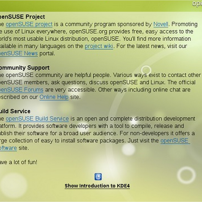 Disponible openSUSE 11.2