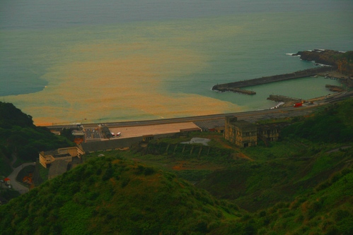 【九份老街】-九份山城下點喵喵細雨的美景