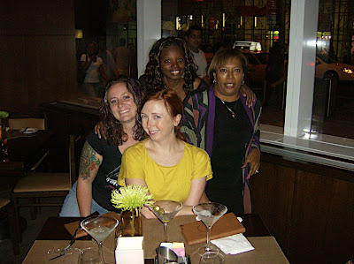 Fabulous Four in the City:Me and my blogger roommates Queen of Quirky in the center, Amethyst Moon on the left, moi and Communications Goddess