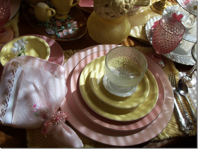 pink and yellow table 018