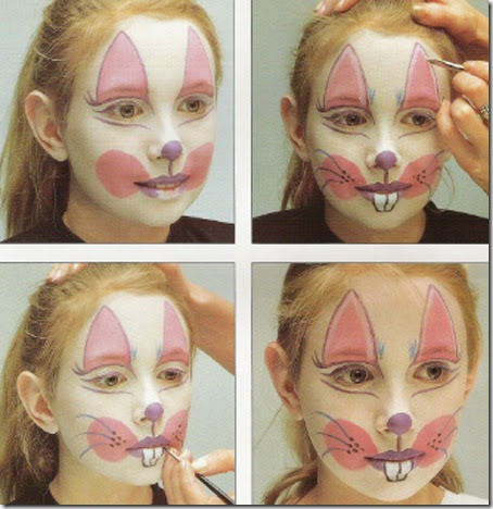 Como hacer un Maquillaje de conejito para niño