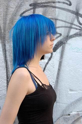 blue hairstyle 2009
