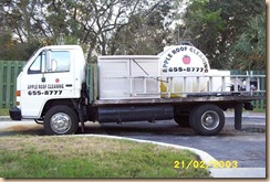 tampa roof cleaning truck