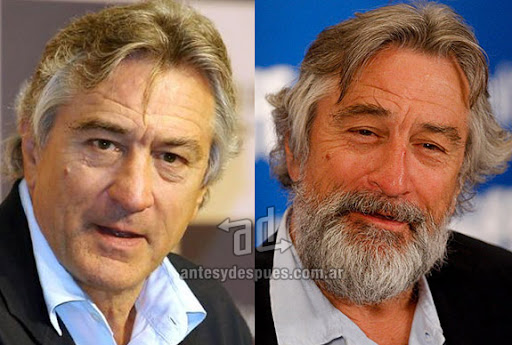 robert de niro beard - before and after