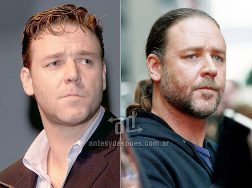 russell crowe beard - before and after