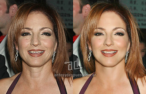 Gloria Estefan sin Photoshop