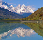Lago Paine, Cerro Trono Blanco in Torres del Paine On the way to Dickson Glacier