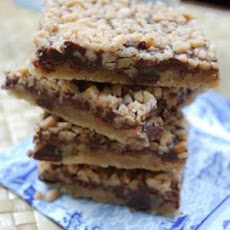 Chocolate Toffee Shortbread Bars