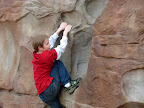Michael at the climbing wall