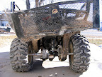 Damaged ATV in the driveway