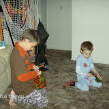 Christmas morning and the kids are ripping into the Santa presents.