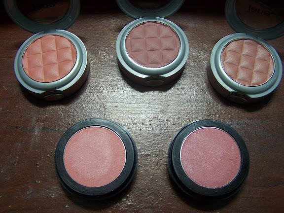 Top Left to Right: Soft Mink, Tender Blush and Rose Satin Bottom: Blushing Earth Sheer, Blushing Plum