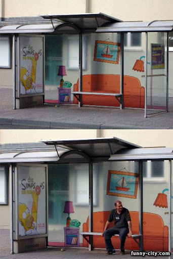 Modern Wallpaper Creative Bus Stop Advertisements