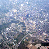 Aerial view of Columbus