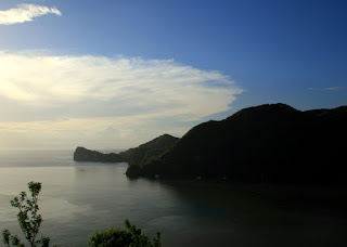 This is the view from a lookout point near our resort.