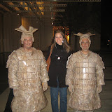 The museum had a Terracotta warrior exibit that we couldn't take pictures of, but these fellas were glad to have their picture taken.