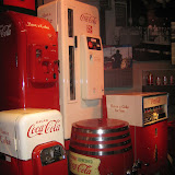 The many types of Coca Cola vending machines.