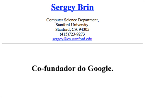 curriculo sergeybrin2 Currículo de um dos fundadores do Google