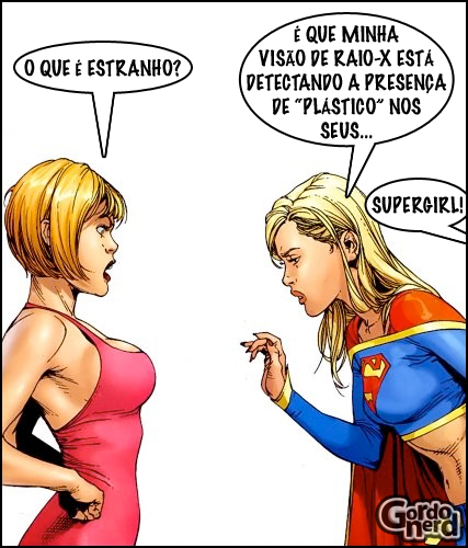 supergirl silicone Supergirl sabe das coisas