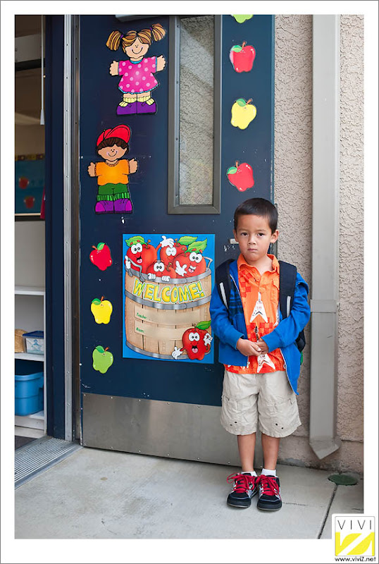 viviZ | in front of classroom on first day