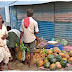 38.jpg, 'Shukrobarer hut' ; local market near the Kumirmari Ghat. People said, “ For the first time we are buying green veg , actually we sell it...”, CYCLONE AILA