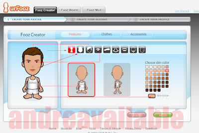 langkah membuat avatar, cara mudah membuat avatar, cara klik avatar, fooz avatar, fooz membuat avatar