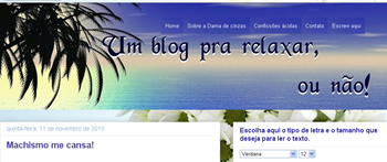 Um blog pra relaxar, ou não! Um blog pra relaxar, ou não!