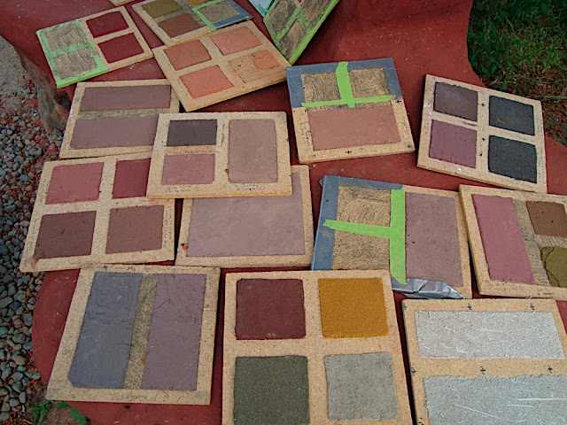 clay plaster color samples
