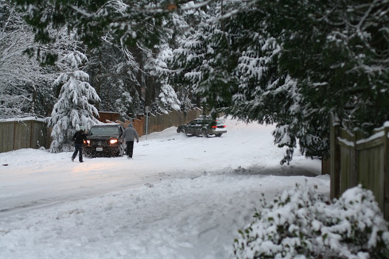 Cars sliding down