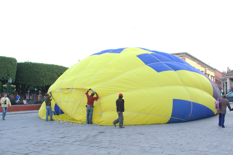 Hot air balloon in San Miguel de Allende