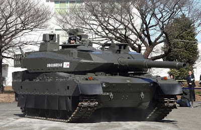"ﾎｦｼｫ､ｬｿｷｷｿﾀ・ﾖｸｫ/JGSDF Demonstrate A New Tank, 

February 13, 2008 - News : 

SAGAMIHARA, JAPAN - FEBRUARY 13:  The Japan Ground Self-Defense Force (JGSDF) reveals their new tank at JGSDF Technical Research and Development Institute on February 13, 2008 in Sagamihara city, Kanagawa, Japan. Eighteen years has past since JGSDF last deployed newly developed tanks. The new tank, which has a maximum speed is 70km/h, is equipped 120mm missiles and is expected  to cope well against guerilla commandos and armored vehicles. (Photo by Koichi Kamoshida/Getty Images)"