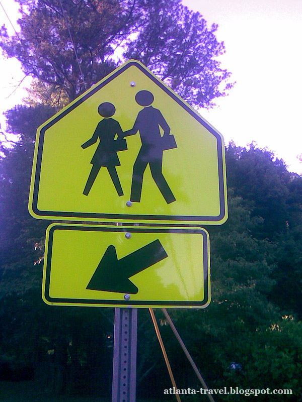 Разметка и дорожные знаки Атланта, Джорджия, США