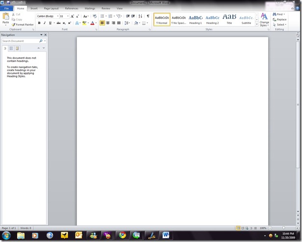 ms word 10 hal awal