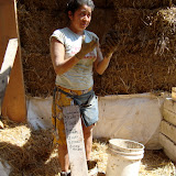 Nydia teaches, instructor, cob, strawbale, timber frame, mud, natural, building, 