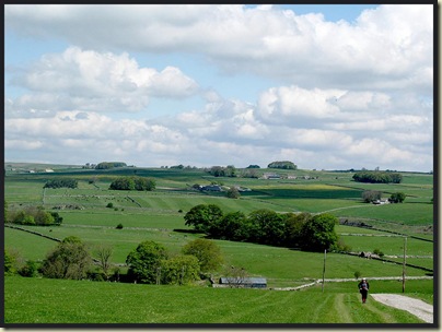 Mike huffs his way past One Ash Grange Farm