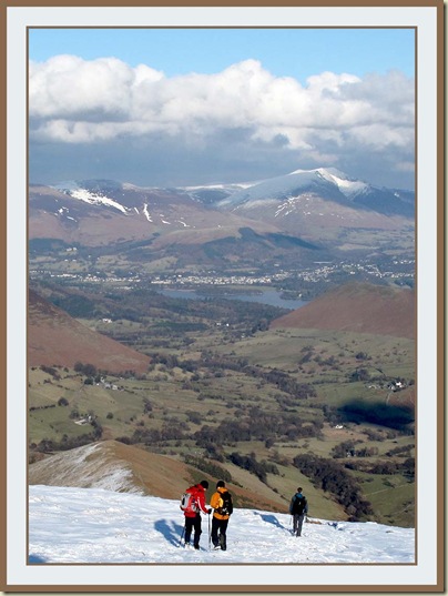 The view towards Keswick from High Snab Bank The view towards Keswick from High Snab Bank