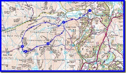 Our route - 13 km, 985 metres ascent, in just over 7 hours