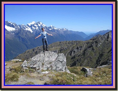 Near the summit of Conical Hill - 1515 metres, just off the Routeburn Track