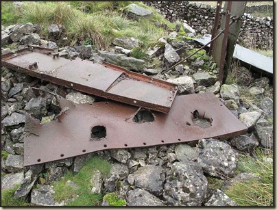 Debris from wartime tank testing, according to Mike