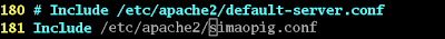 更改httpd.conf