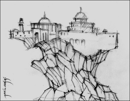 Temple Mount Sketch