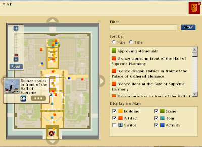 Detailed Map of the virtual Forbidden City