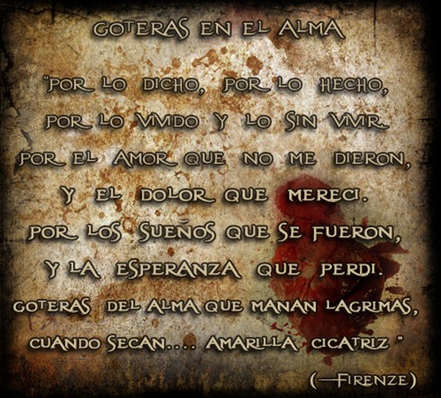 goteras en el alma