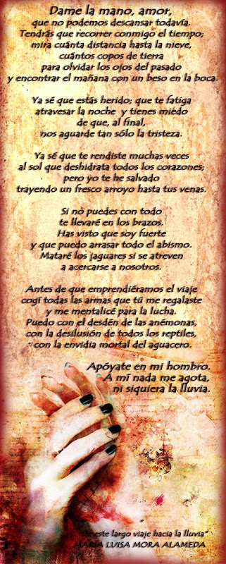 dame la mano , amor