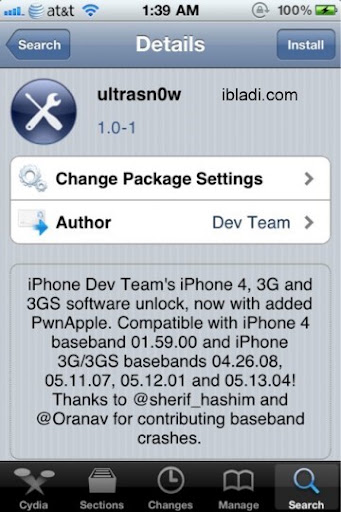 Ultrasn0w unlocked iPhone 4