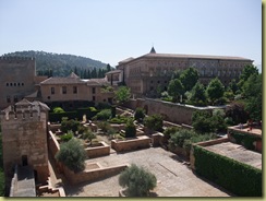 View of Nazaries (left) and Carlos (right) Palaces