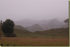 Hills behind the mist